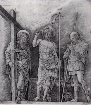 Andrea Mantegna Painting - La resurrección de Cristo, pintor renacentista Andrea Mantegna
